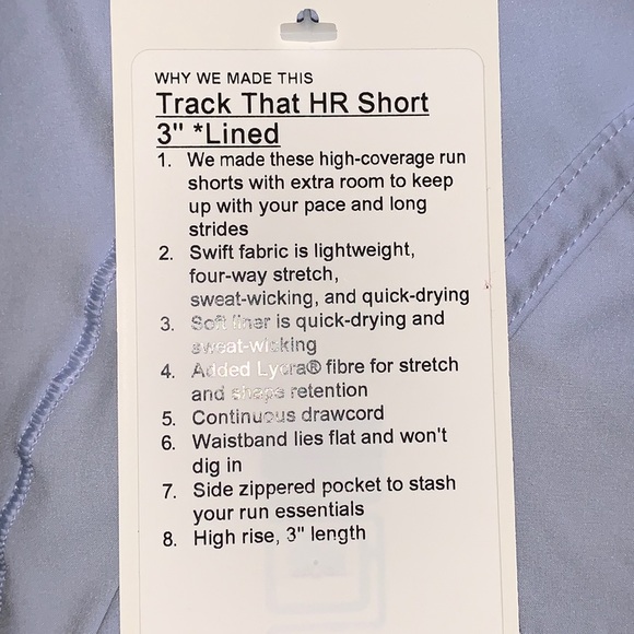 🌿NWT Lululemon Track That High Rise Short 3” *Lined - Picture 3 of 7